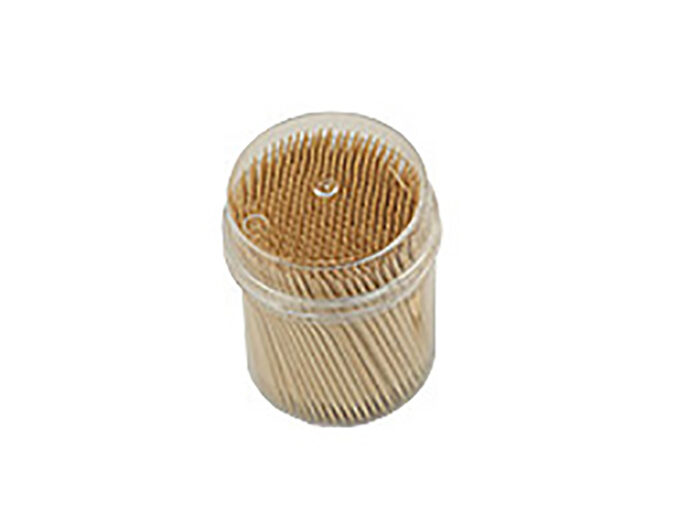 Wooden picks, double-pointed, 60 x Ø2mm - birch wood