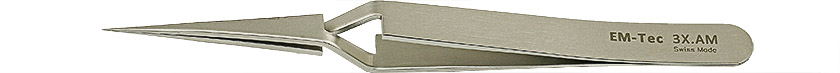 50-001730-EM-Tec 3X-AM high precision reverse tweezers-very sharp fine tips