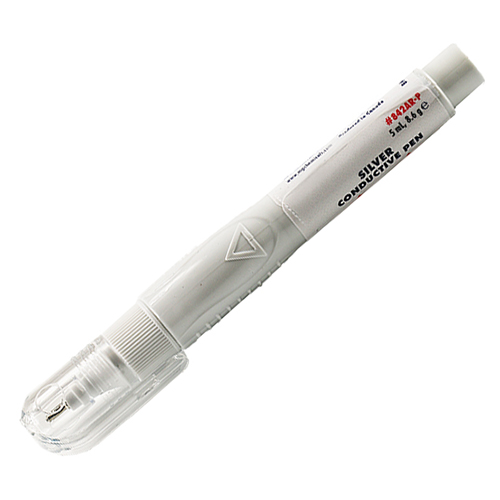 Silver microtip pen