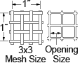 wirecloth-openingwidth-3x3meshsize-spec-drawing