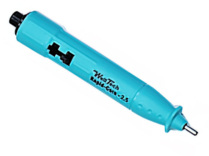 Rapid-Core sampling punches with plunger system, Ø 2.5 mm, cyan
