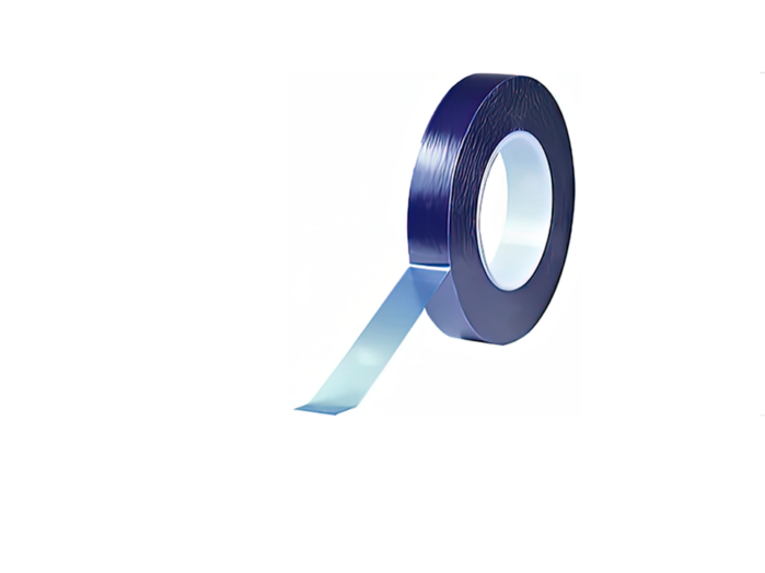 Single sided blue transparent PVC surface protection tape, 25mm x 100m