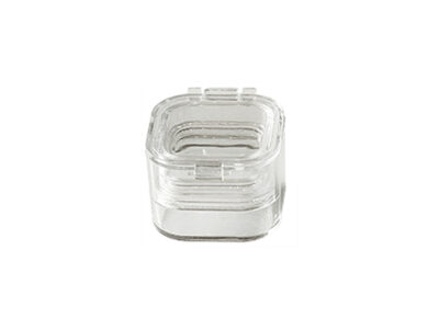 Micro-Tec M12 clear membrane box- hinged-34x34x25mm