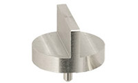 10-003208-Double 90 degree angled SEM pin stub-25 diameterZeiss pin-aluminium